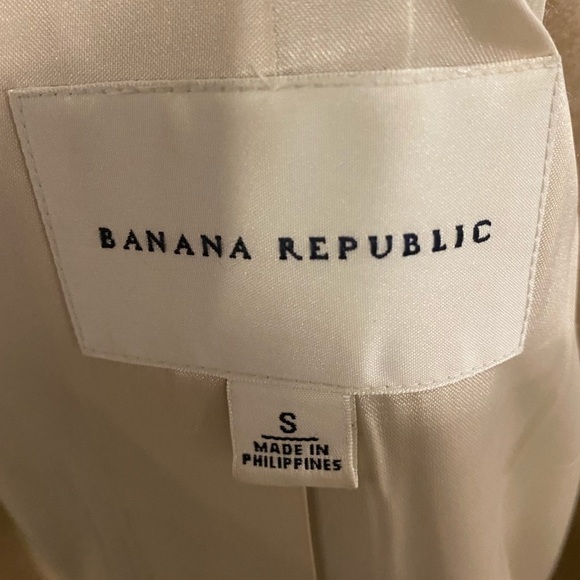 {Banana Republic} Tan Wool Blend Long Coat - Picture 3 of 4